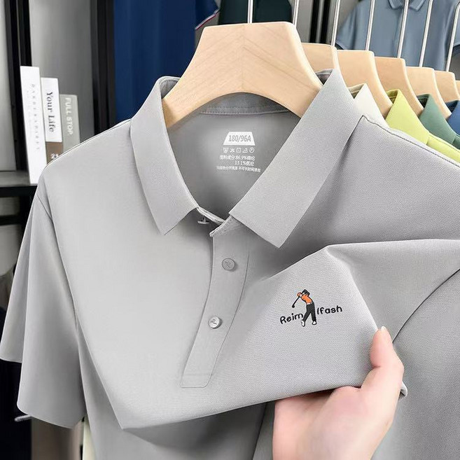 J nd O남성 여름 시원한 골프 카라 반팔 티셔츠