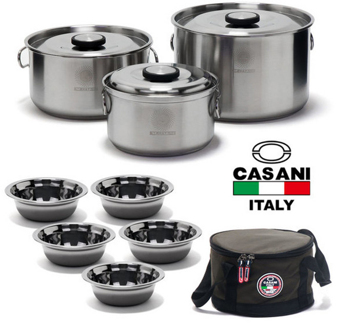 [서원상사] 스텐 코펠세트 3-4인용 6-7인용 8-9인용, 1개