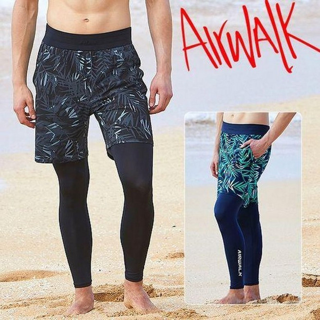 [공식] 에어워크서프 남성래쉬가드 반바지레깅스 YAWe4211