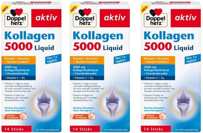 도펠헤르츠 콜라겐 5000 액상형14포 3개, 14정 - 쿠팡
