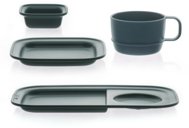 나인웨어 올디너리 데일리 브런치세트 식기세트 아이용식기, 빈티지 그린, 브런치 테이블 + 스프컵 + 소스볼 + 사각접시, 1세트 - 쿠팡