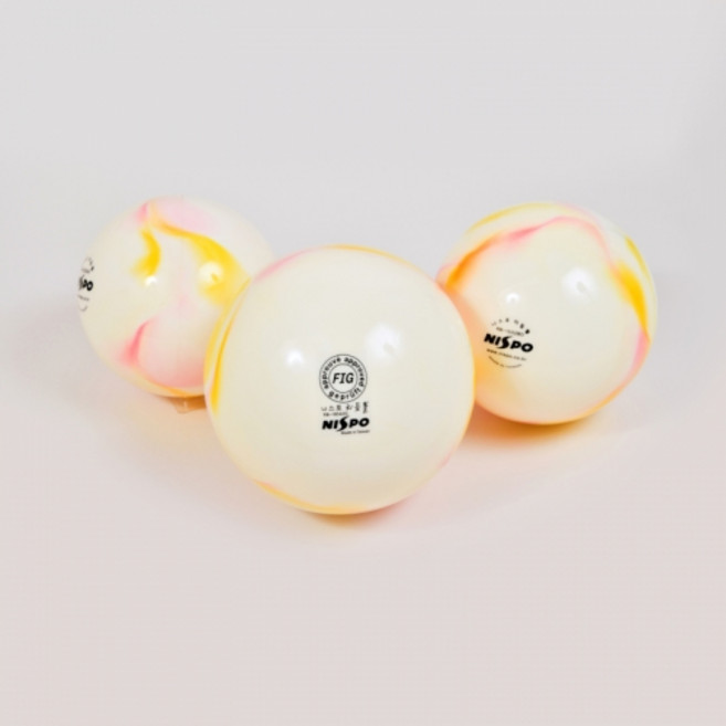 니스포 리듬체조공 멀티컬러 리듬체조 공 볼 6M, 레인보우6인치, 1개