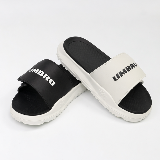 [백화점 정품/AS가능] 엄브로 26SS 남녀공용 듀얼 도프 슬라이드 실내화 슬리퍼 쪼리 플립플랍 + 스포츠양말