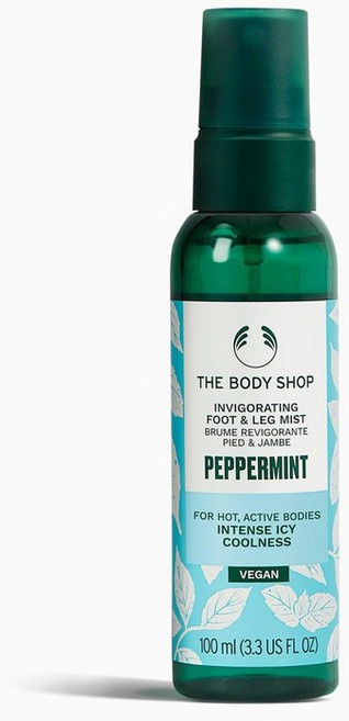 호주 더바디샵 The Body Shop Foot & Leg Mist 페퍼민트 인비고레이팅 풋 & 레그 미스트, 4개, 100ml