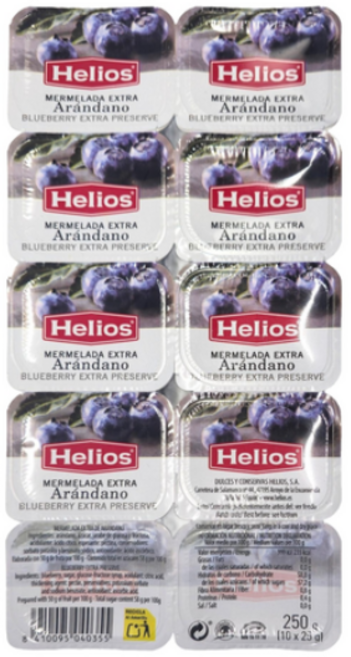 헬리오스 블루베리잼, 25g, 40개
