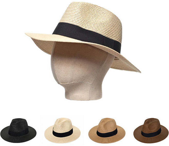 브리프 밴드 파나마햇 페도라 중절모 여름 여행 바캉스 해변