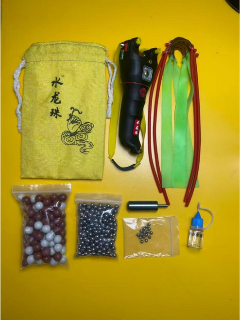 【台灣出貨】彈弓 強力彈弓 雷射彈弓 紅綠激光 彈弓皮筋 紅外線彈弓 戶外彈弓 打鳥彈弓 扁皮筋彈弓 彈弓 送全套配件, 1個, 多功能彈弓(紅鐳射)