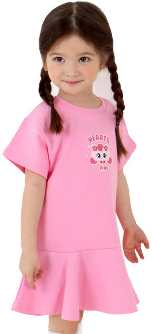 여아 아동잠옷 실내복 캐치티니핑 여아 5부 쭈리원피스 1호