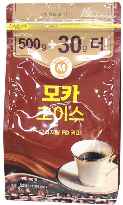 모카 초이스 오리지날 FD커피 530g (500+30), 2개