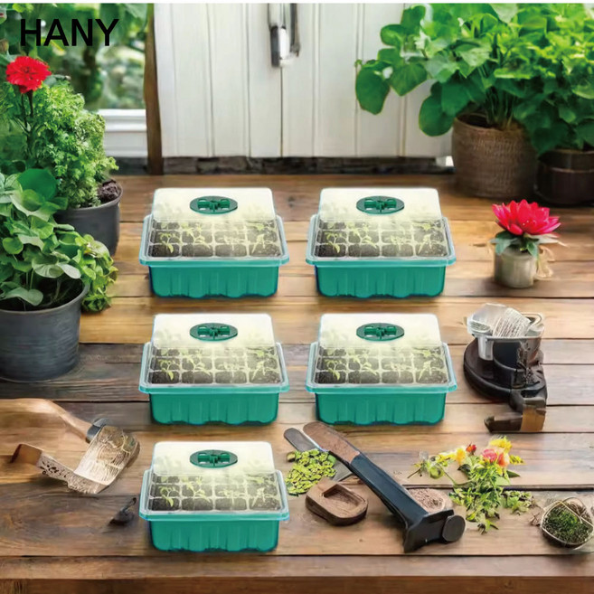 씨앗발아 LED 미니온실 모종트레이 미니온실 5개 1SET, 1개