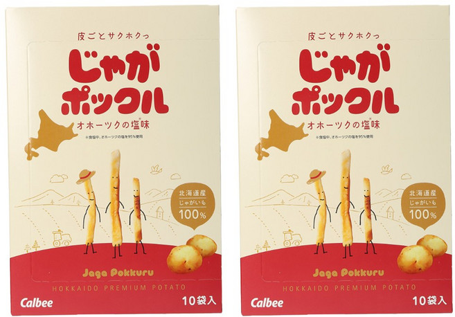Calbee 卡樂比 北海道薯條三兄弟 原味, 2盒, 180g
