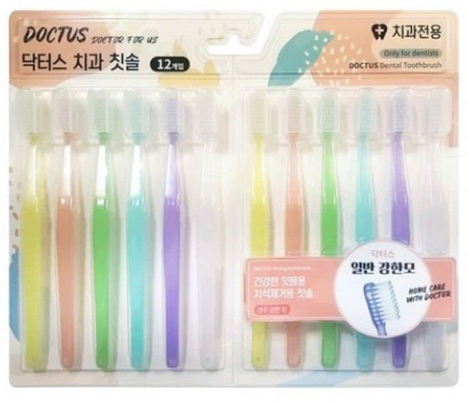 닥터스 치과칫솔 일반 강한모 랜덤발송, 1개입, 24개