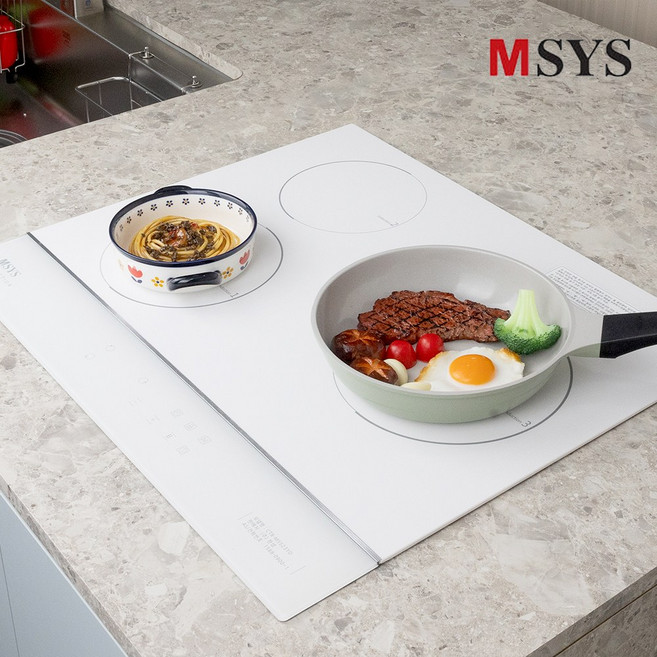 [전국설치] 한샘 인덕션 3구 화이트 (타공 560x480), 빌트인