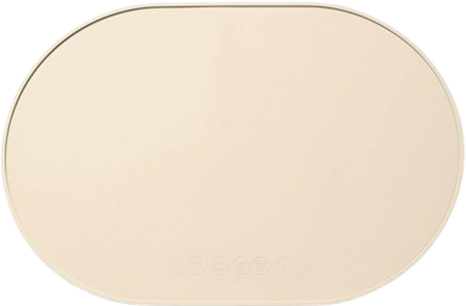 실리콘 테이블매트 방수 식탁 받침, 2개, 약 39 x 26.5cm, 웜베이지