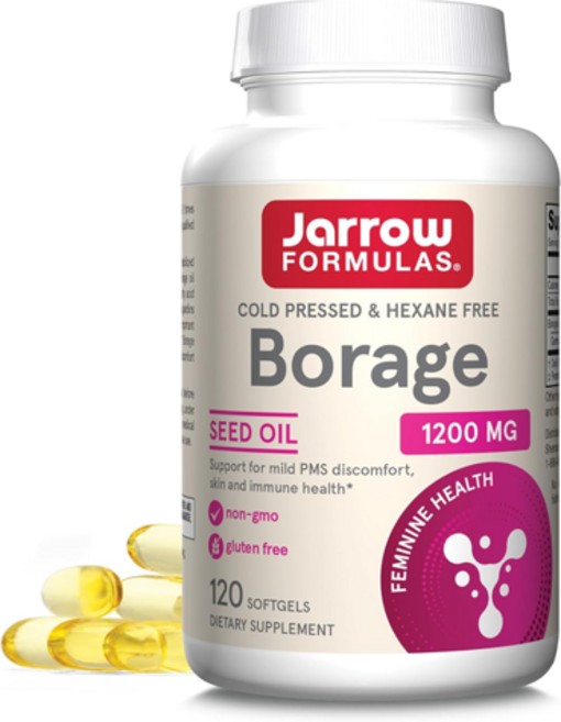 자로우 냉압착 보라지씨 오일 1200mg GLA 120소프트젤, 120정, 1개