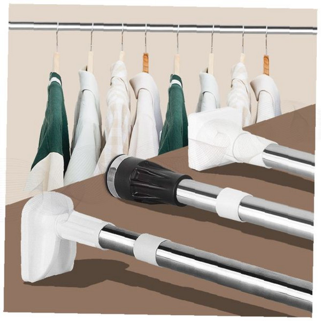 텔레스코픽 행거봉 스테인리스 신축 옷걸이 드레스룸 옷장 정리 수납 봉, 22mm사각압축봉 280, 22mm사각압축봉 280