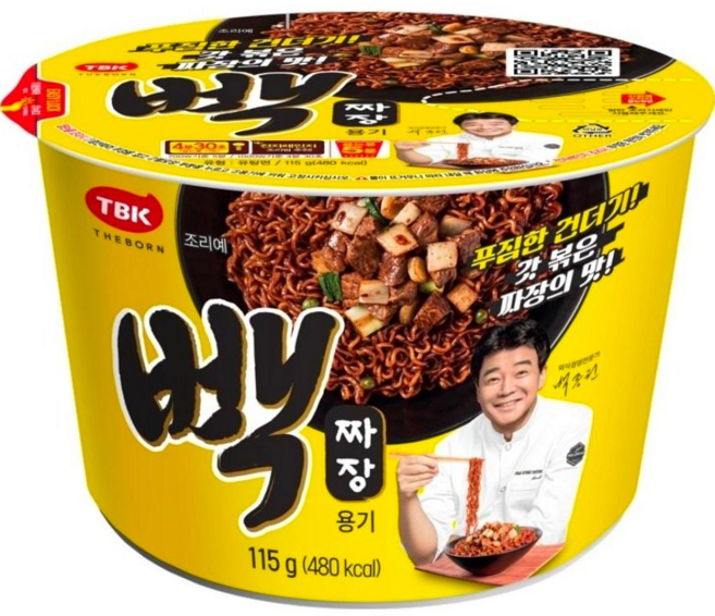 더본코리아 빽짜장컵 115g, 6개