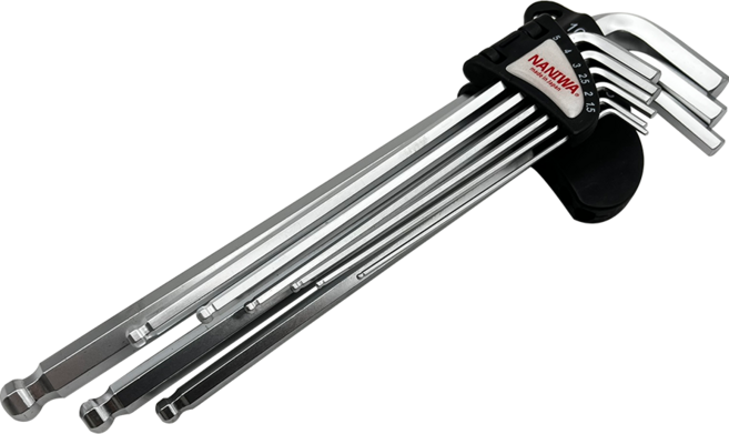 일제 육각렌치 볼렌치 세트 롱 타입 9PCS 1.5-10mm NNW-1510L