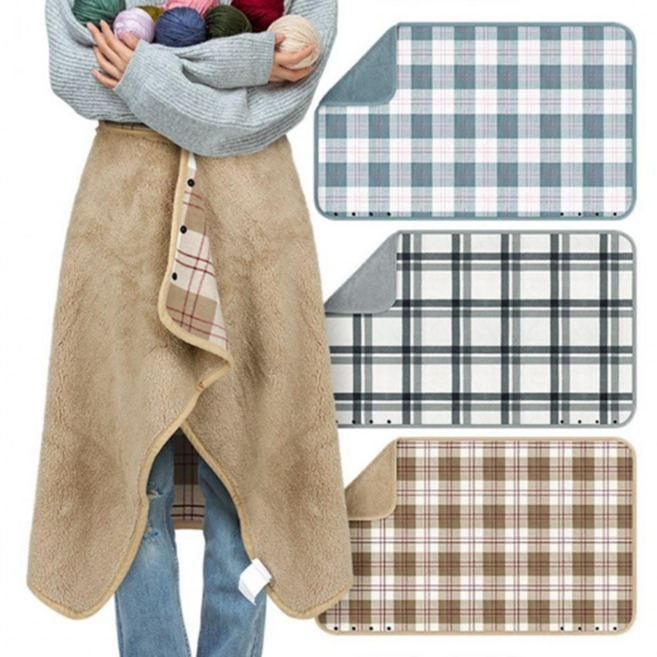 럭키라이프 허리둘둘담요 예쁘게 허리에 두르는 담요 치마담요 무릎담요