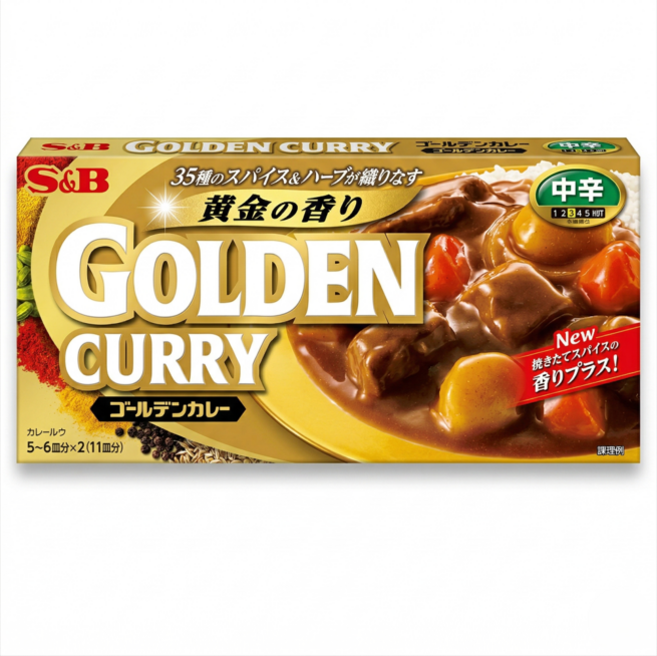 코스트코 에스앤비 고형 일본식 골든카레 고형 중간매운맛, 198g, 5개