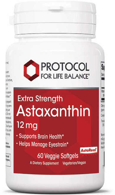 프로토콜포라이프밸런스 엑스트라 스트렝스 아스타잔틴 12mg 베지 캡슐, 1개, 60정