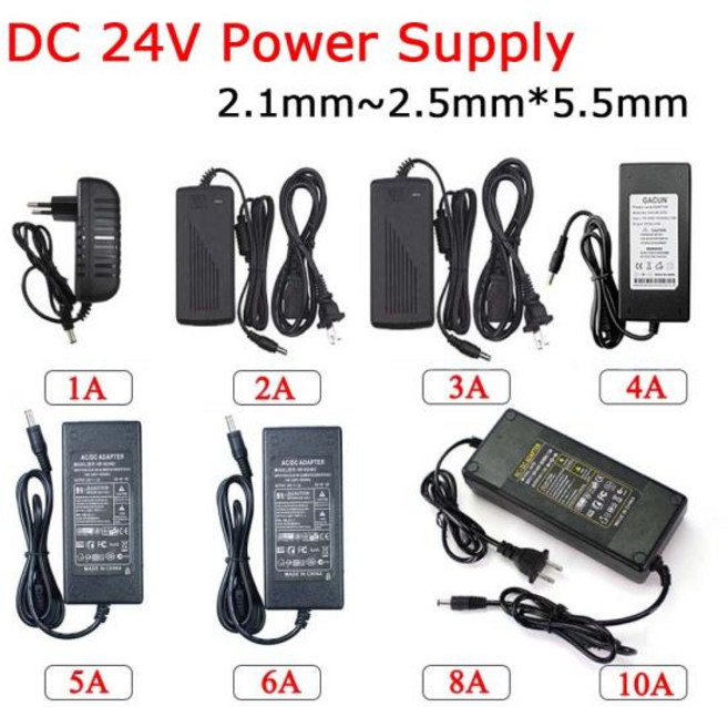 컴퓨터 pc 파워서플라이LED 전원 어댑터 DC 24V 조명 변압기 AC 110V 220V 1A 2A 3A 4A 5A 6A 8A 10A LED, 05 8A