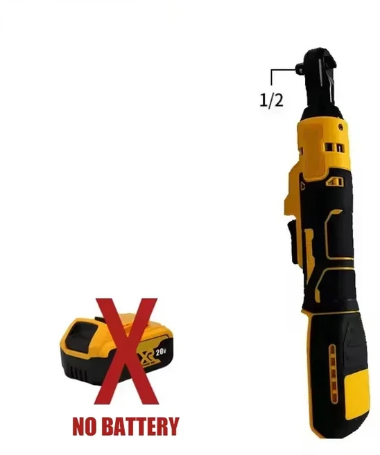 디월트 DCF512 1/2인치 브러시리스 라쳇 직각 렌치 LED 무선 드라이버 가변 속도 파워 렌치 20V 전동 공구, 01 NoBattery