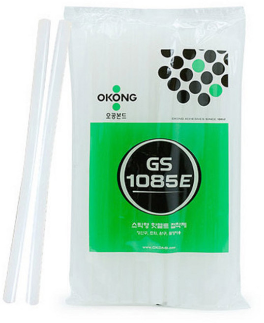 INVEN* 인벤 고급 OK 핫멜트 글루건심, 1세트, 녹색)GS1085-E (1봉)