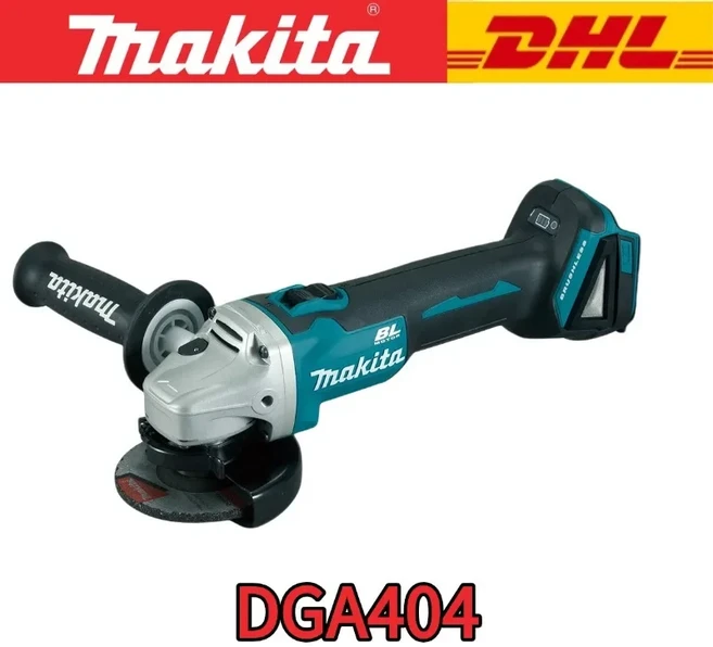 오리지널 마키타 DGA404 100mm 앵글 그라인더 브러시리스 모터 기술 산업용 IP54 최대 금속 콘크리트 절단용, [03] DGA404 SET