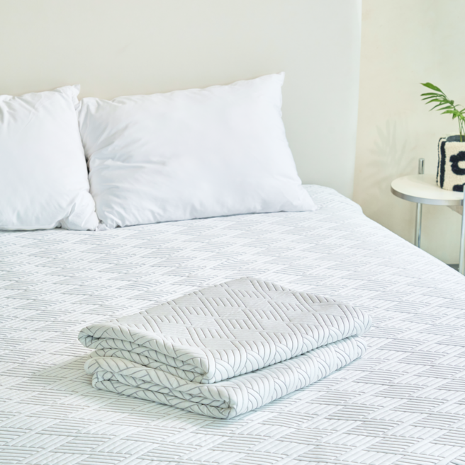 한경희생활과학 ICE 냉감패드 여름 침대 쿨매트, 스카이블루