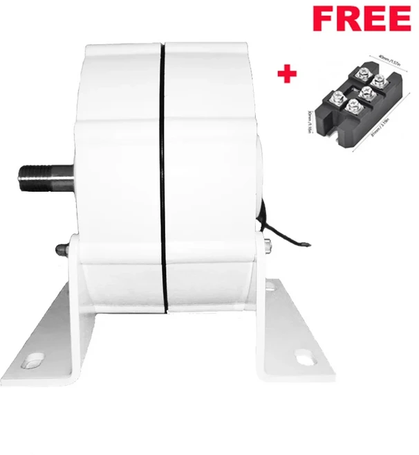 3000W 저속 PMG 기어리스 영구 발전기 12V 24V 48V AC 2.5KW 3KW 5KW 교류 DIY 풍력 수력 터빈용, 02 2500W, 03 24V용, 02 With Base