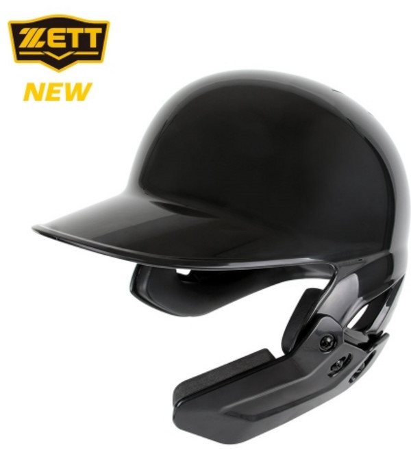 제트 BHLK-80 (1900) 검투사 양귀 타자헬멧 (우타자/블랙), 1개