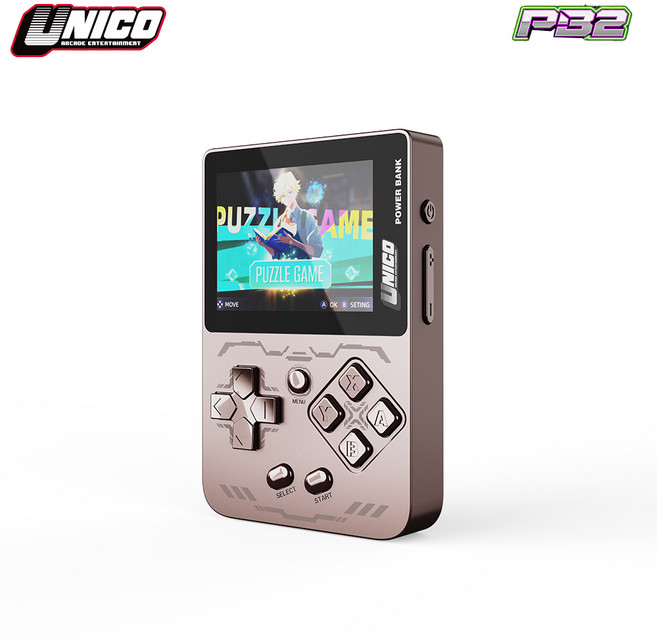 유니코 게이밍보조배터리 PB2 휴대용 게임기, 로즈골드
