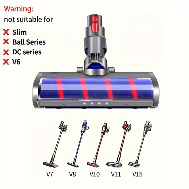 다이슨 호환 청소기헤드 V7 V8 V10 V11 V15 소프트롤러 클리너 헤드 부품교체 Dyson, 1개