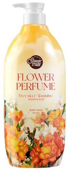 샤워메이트 플라워 퍼퓸 바디워시 프리지아 자스민향, 900g, 5개