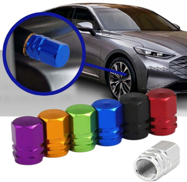 오토앤트 자동차 타이어밸브캡 4p, 그린, 1개