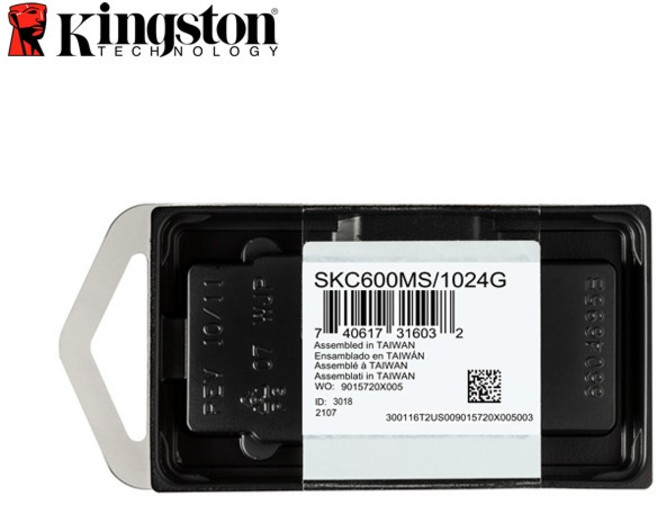 Kingston 金士頓 SKC600 mSATA SSD 固態硬碟 原廠公司貨, 1024GB, 1024GB