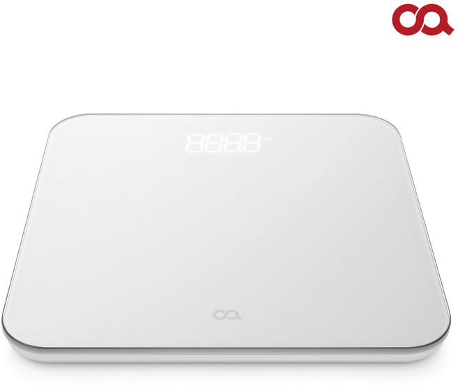 오아 디지털 LED 체중계 몸무게 전자 저울, 화이트 W0040, OWM-002WH