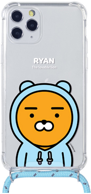 카카오프렌즈 목걸이 클리어범퍼 휴대폰 케이스