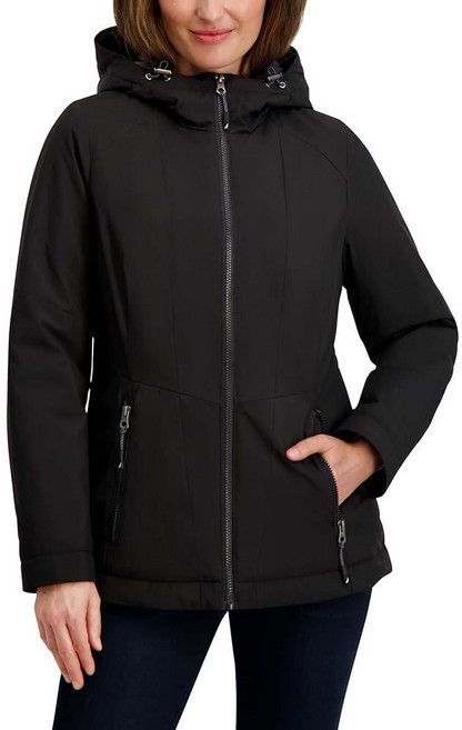 Nautica Women's Rain Jacket – Lightweight with Quilted Lining Windbreaker Coat Water Resistant Blu