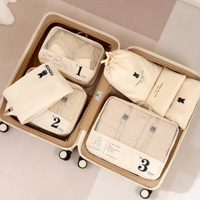 해이븐 여행용 파우치 세트 7종 캐리어 정리