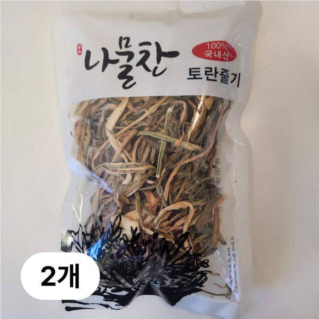 국산 건토란대 말린토란줄기 건강밥상 건나물밥 나물반찬, 2개, 60g