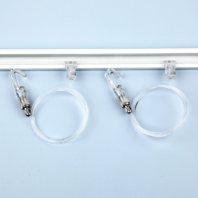 철물백화점 스마트 레일걸이 0.5m + 액자걸이 2p + 목재피스 2p + 마감캡 좌우 세트 천잔벽겸용, 1세트, 투명