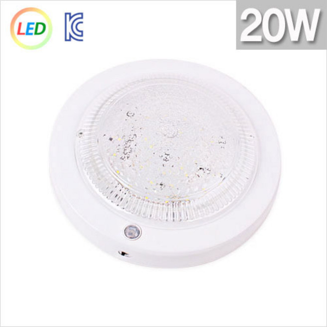 국산 LED 센서등 원형 20W 주광색 현관 베란다등