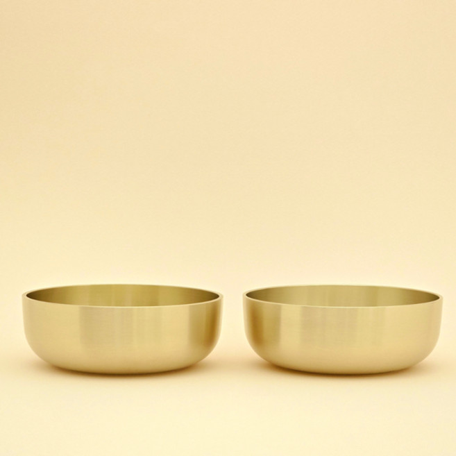 [유기담] 방짜유기 국그릇 세트 2P, 2개