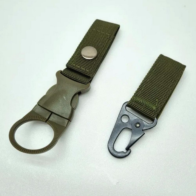 빅쓰리몰 물병홀더스트랩 열쇠고리 후크 스트랩 키링후크 버클 물병스트랩 백팩 가방버클 텀블러 백패킹 등산 낚시