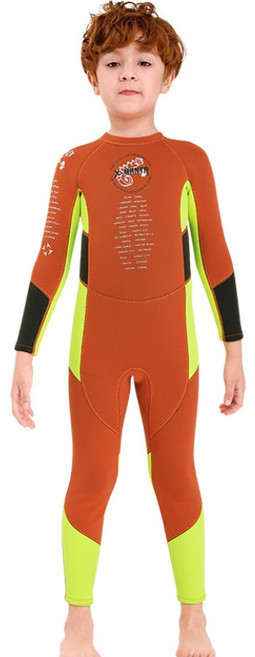 新款兒童保暖泳衣 2.5MM 連體潛水服 防寒浮潛衝浪水母衣 水精靈 KW