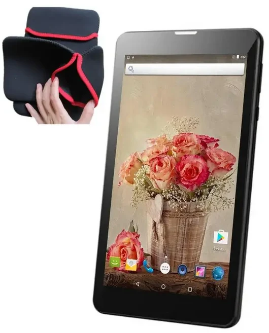 7인치 안드로이드 6.0 3G 전화 가능 태블릿 PC 어린이용 MTK8735 쿼드코어 1024 x 픽셀 2GB RAM GSM 듀얼심, 01 2GB 16GB, 05 Add Sleeve Case