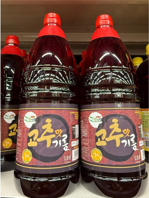 맛사랑 매운 고추맛기름 1.8L 고추기름 업소용 대용량, 1개