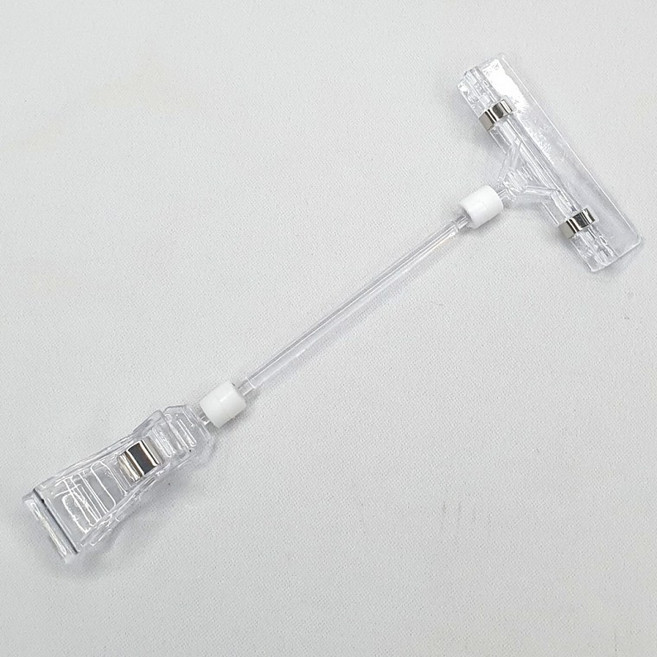 집게형 투명 쇼클립 메모홀더 대, 1개, 상세페이지 참조